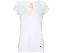 MOS MOSH Shirt TROY aus Leinen-Baumwoll-Gemisch in White /Weiß