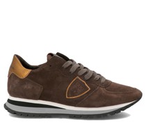 PHILIPPE MODEL Sneaker TROPEZ LOW aus Leder in Daim Iver Marron kaufen /Braun