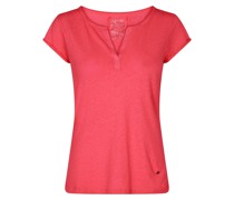 MOS MOSH Shirt TROY aus Leinen-Baumwoll-Gemisch in Teaberry Onlineshop /Rot