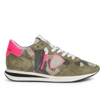 PHILIPPE MODEL Sneaker TRPX mit Materialmix aus Leder in Camouflage Neon Vert Fuchsia kaufen bei/Mehrfarbig