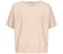 Drykorn Shirt SOMELI aus Feinstrick und Baumwolle in Brown und /Beige