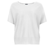 Drykorn Shirt SOMELI aus Feinstrick und Baumwolle in White 6000 und /Weiß