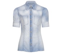 Bluse mit Schmuckknöpfen
