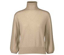 ALLUDE Rollkragenpullover aus Kaschmir in Almond /Beige