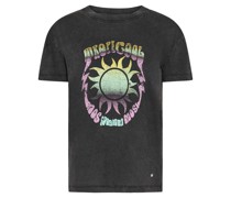 MOS MOSH T-Shirt TROPIC mit Front-Print in Black /Schwarz