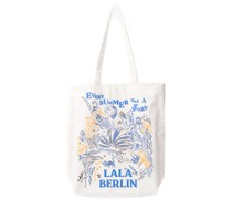 LALA BERLIN Tasche TOTE MIA mit buntem Print in Lala Summer Story /WeißMehrfarbig
