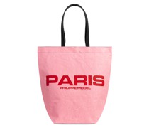 PHILIPPE MODEL Shopper TOTE BAG VIVIENNE aus Paper-Textil-Gemisch in Rose Rouge bei/Pink