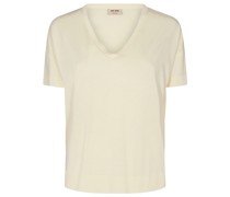 MOS MOSH Shirt SWANN aus Baumwoll-Lyocell-Gemisch in Ecru /Weiß