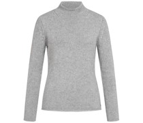 BETTER RICH Pullover RYE TURTLE mit Kaschmir in Grey Melange bei/Grau