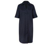 WINDSOR Hemdblusenkleid aus Baumwoll-Gemisch in Navy /Blau