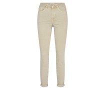 MOS MOSH Jeans VICE COLOR aus Baumwoll-Lyocell-Mix in Twill /Beige