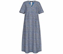 WEEKEND MAX MARA Kleid DANZICA aus Baumwolle mit Print in Schwarz/Weiß Onlineshop bei/BlauWeißMehrfarbig