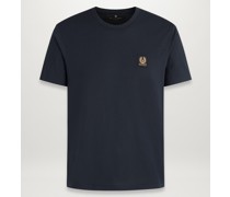 Kurzarm-T-Shirt in dunklem Schwarzblau