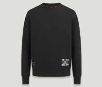 Centenary Sweatshirt Mit Label-applikation für Herren Cotton Fleece