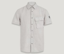 Scale Kurzarmhemd für Herren Garment Dyed Linen  L