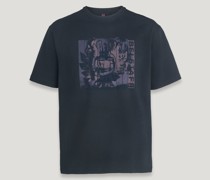 Cut Up Graphic T-shirt für Herren Heavy Cotton Jersey  L