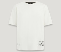 Centenary T-shirt Mit Label-applikation für Herren Cotton Jersey  S