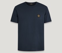 Kurzarm-T-Shirt in dunklem Schwarzblau