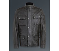 Turner Motorradjacke für Herren Hand Waxed Leather  S