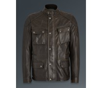 Turner Motorradjacke für Herren Hand Waxed Leather  S