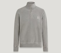 Mineral Outliner Sweatshirt Mit Viertelreißverschluss für Herren Mineral Dye Fleece  L