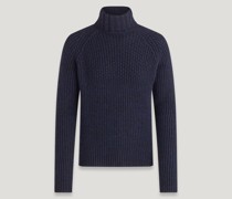 Marine Rollkragenpullover für Herren Alpaca Wool Blend  S