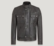 Gangster Jacke für Herren Hand Waxed Leather