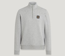 Sweatshirt Mit Viertelreißverschluss für Herren Cotton Fleece  S