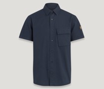 Scale Kurzarmhemd für Herren Garment Dye Cotton