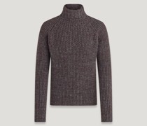 Marine Rollkragenpullover für Herren Alpaca Wool Blend