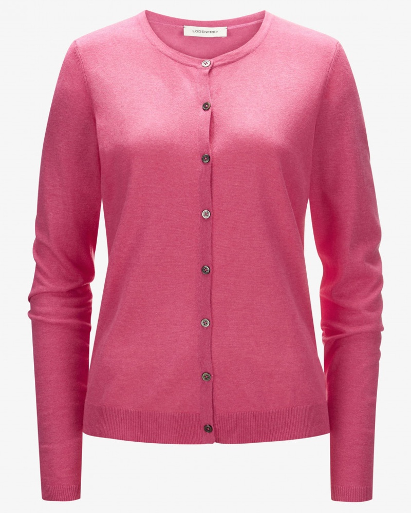 Lodenfrey Damen Seiden-Strickjacke