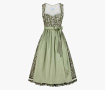 Franka Midi-Leinendirndl mit Seidenschürze