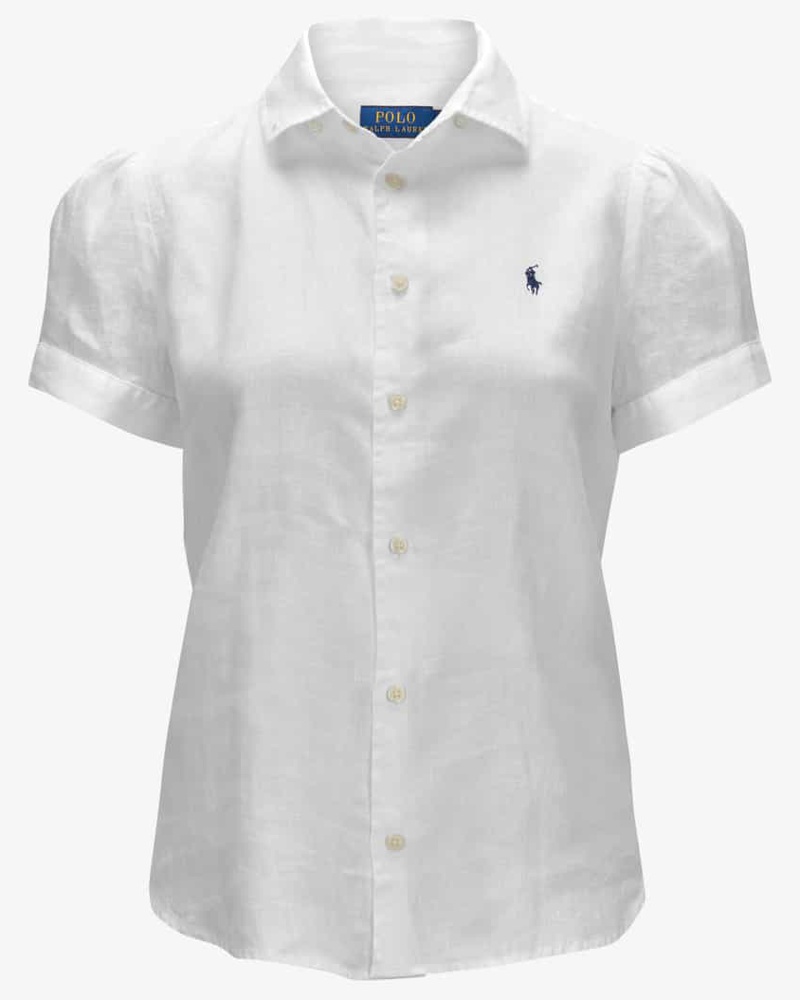 Ralph Lauren Damen Leinenbluse