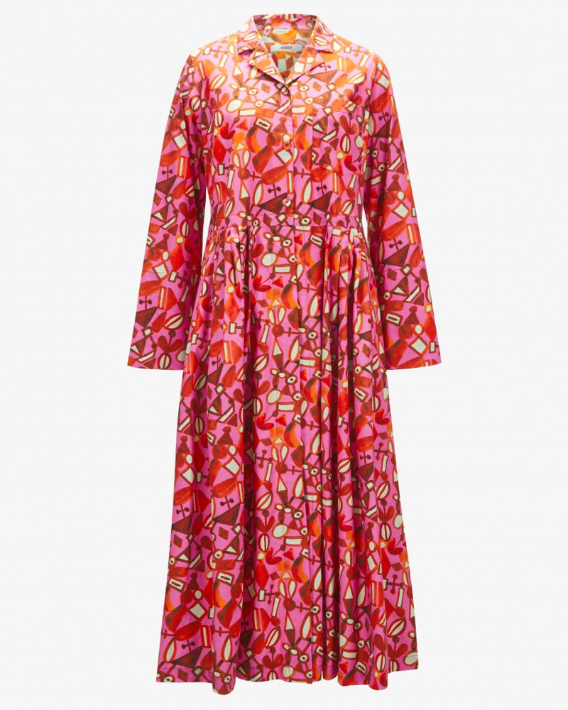 ODEEH Damen Maxikleid