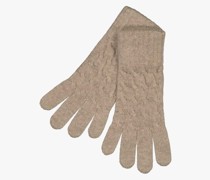 Cable Cashmere-Handschuhe
