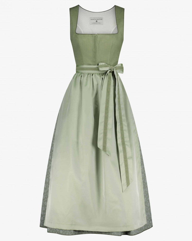 KINGA MATHE Damen Gaby Dirndl lang mit Schürze