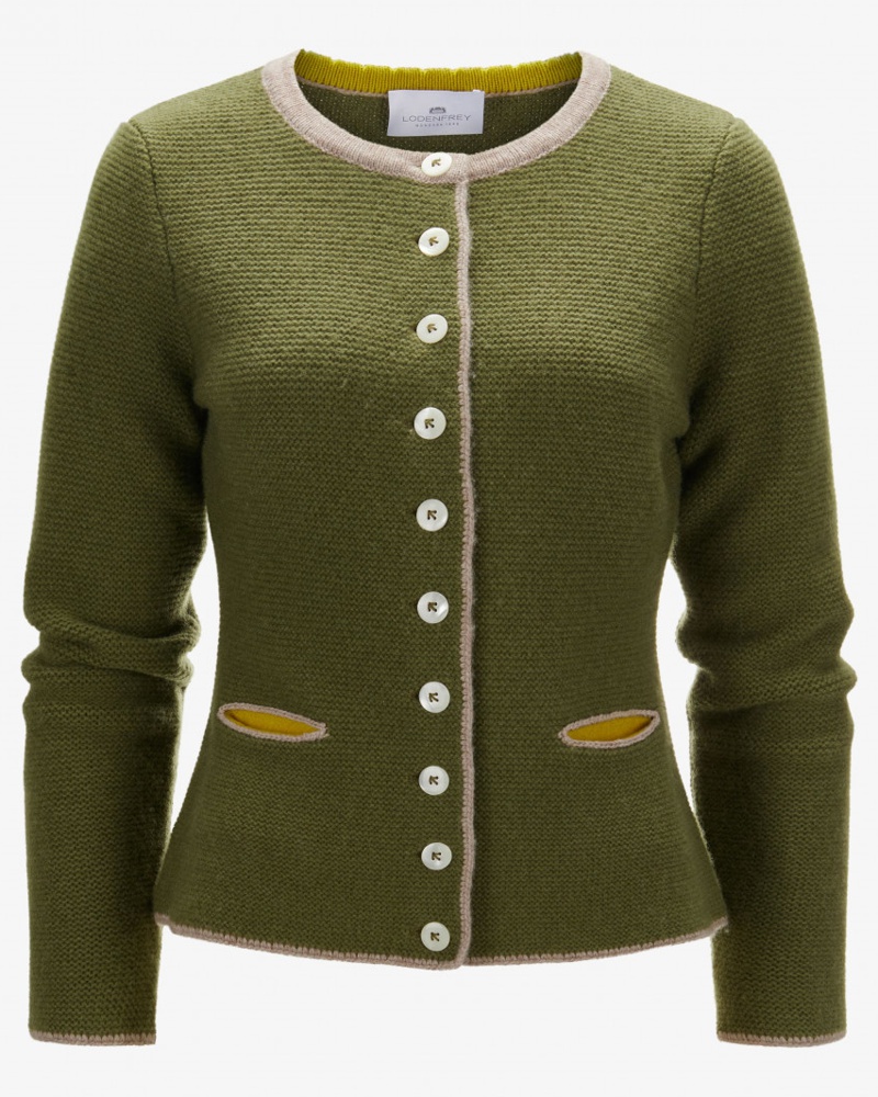 Lodenfrey Damen Trachten-Cashmere-Strickjacke