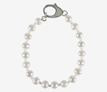 White Crystal Pearl Armband