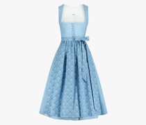 Midi-Leinendirndl mit Schürze