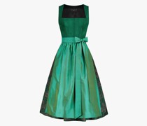 Panama Dirndl kurz mit Seidenschürze