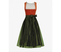 Midi-Wiesndirndl mit Seidenschürze