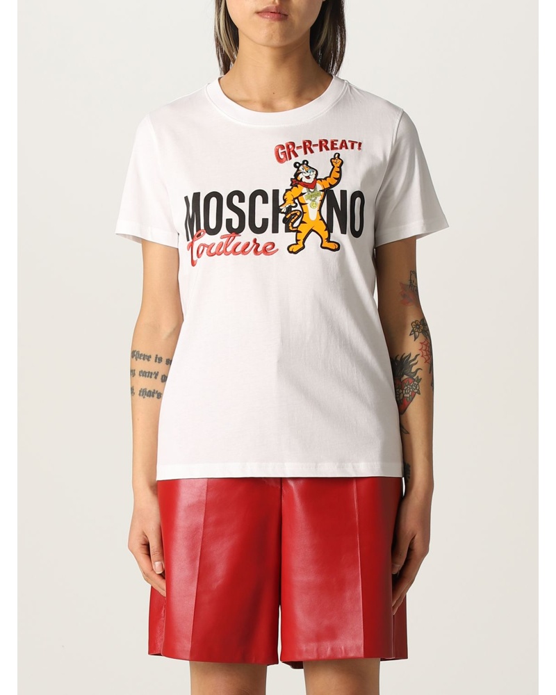 Moschino Damen Chinese New Year T-Shirt