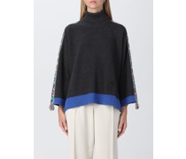 Poncho aus Woll- und Kaschmirstrick