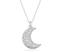 Charms Luna pendant, Moon, Rhodium plated