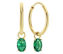Ohrringe Baguette Olivia 14 karat hoop earrings