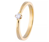 Ring Ring with 1 brilliant approx. 0.08ct