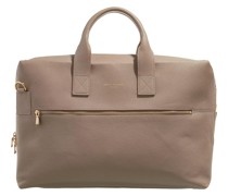 Aktentaschen Honoré Anique taupe calfskin leather handbag with
