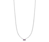 Halskette Necklace Cube, Amethyst, silver rhodium plate
