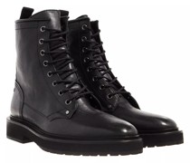 Boots & Stiefeletten Lace Up Combat Boots Leather