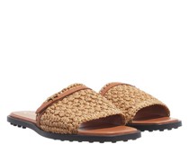 Sandalen & Sandaletten T-Strap Woven Slip-On Sandals